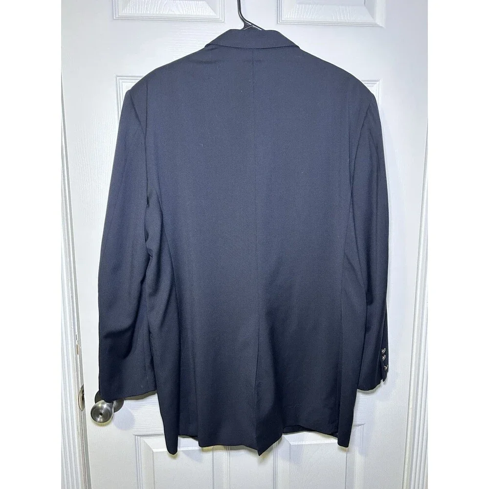Hickey Freeman Men’s Madison Wool/Cashmere Sports Coat Blazer (BLACK) Size 44R
